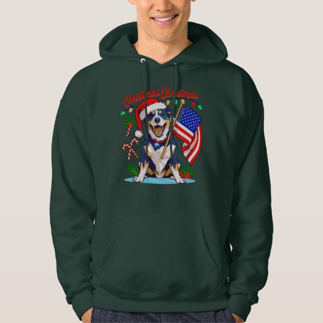 Cute Christmas Dog Hoodie (Front)