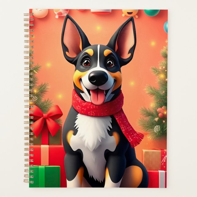 🎁Cute Christmas Dog Planner Gift For Kids✨ (Front)