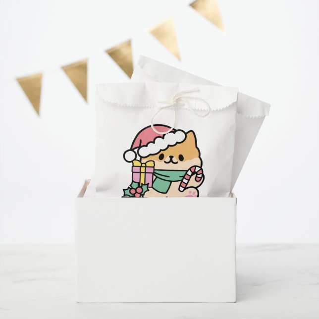 Cute Christmas Dog - Yappy Howlidays  Favour Bag (Party)