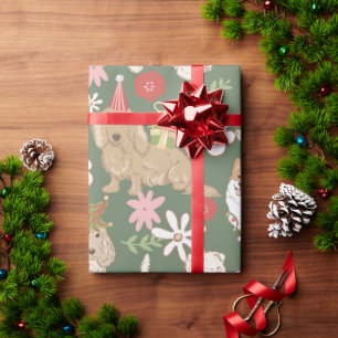 Cute Christmas Dogs Pattern Wrapping Paper