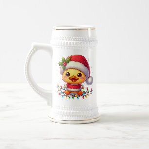 Cute Christmas Duck Cartoon Santa-68362 Beer Stein