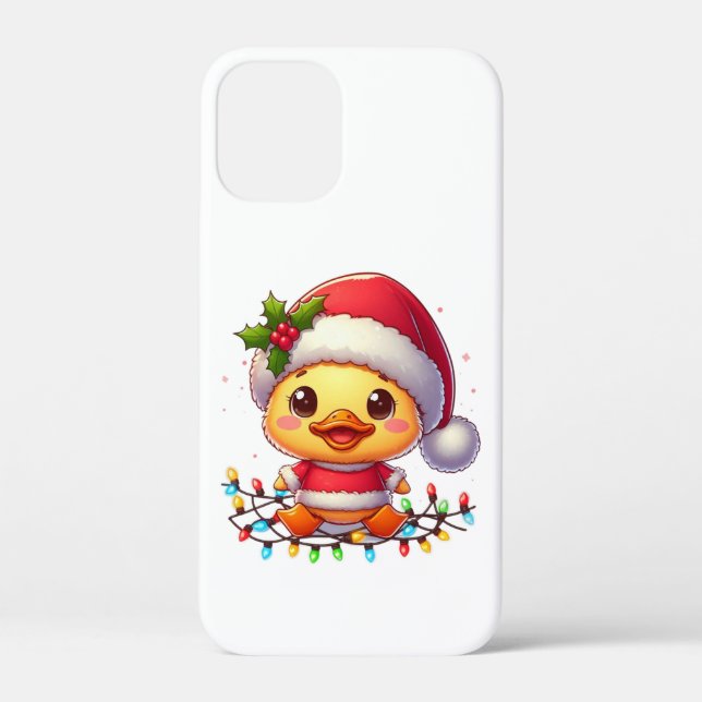 Cute Christmas Duck Cartoon Santa-68362 Case-Mate iPhone Case (Back)