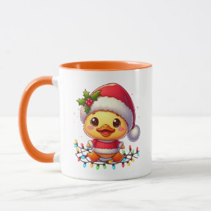 Cute Christmas Duck Cartoon Santa-68362 Mug