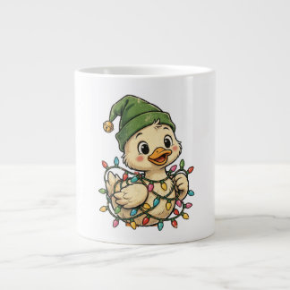 Cute Christmas Duck Lights Mug