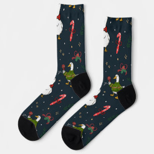 Cute Christmas Ducks Socks