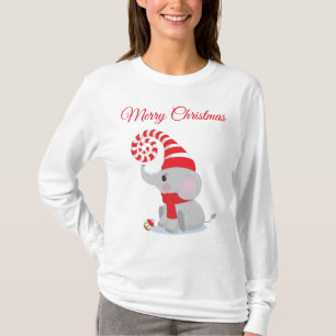 Cute Christmas Elephant T-Shirt