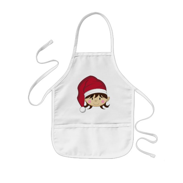 Cute Christmas Elf Apron (Front)
