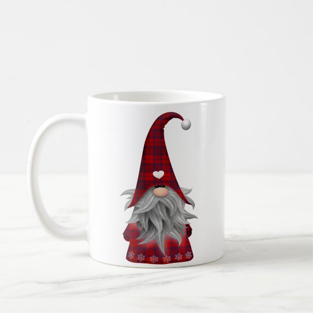 Cute Christmas Elf Gnome Coffee Mug (Left)