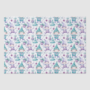 Cute Christmas elf pattern Tissue Paper