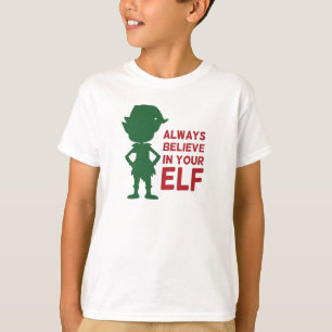 Cute Christmas Elf Xmas Green Red Self Love T-Shirt