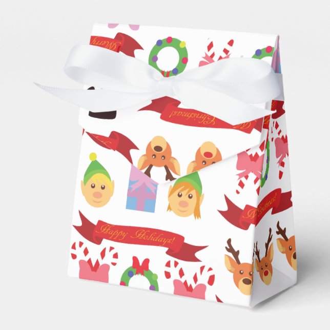 Cute Christmas! Favor Box (Front Side)