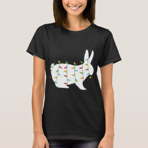 Cute Christmas for Animal Lover Christmas Lights R T-Shirt