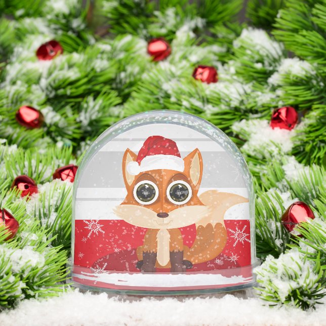 Cute Christmas Fox Snowglobe (Christmas)