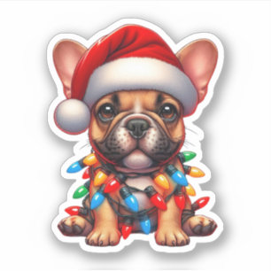 Cute Christmas French Bulldog 