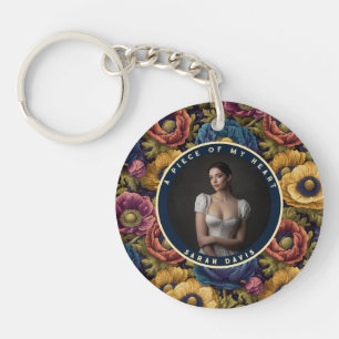 Cute Christmas Gift Baskets Photo Anemones Keychain