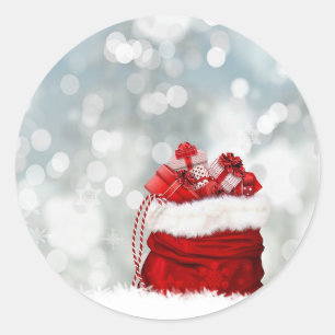 CUTE **CHRISTMAS GIFT** CHRISTMAS CLASSIC ROUND STICKER