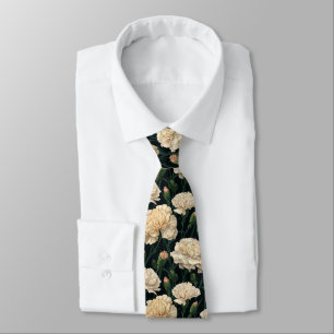 Cute Christmas Gift For Boyfriend Carnation Flower Tie