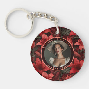 Cute Christmas Gifts Floral Lilies Keychain