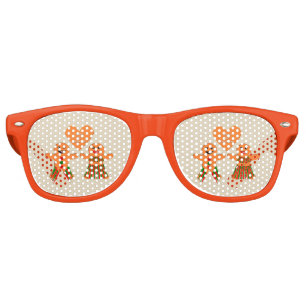 Cute Christmas Gingerbread Couple Retro Sunglasses