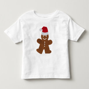 Cute Christmas Gingerbread Man Cookie Toddler T-shirt