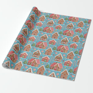 Cute Christmas Gingerbread Wrapping Paper