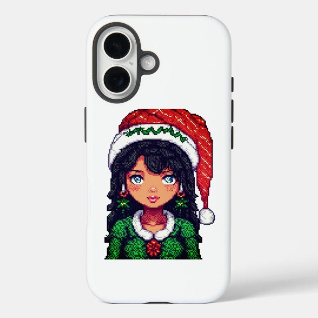 Cute Christmas girl  Case-Mate iPhone Case (Back)