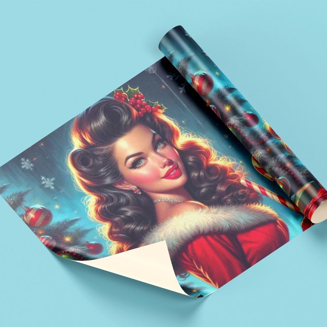 Cute Christmas Girl Wrapping Paper (Creator Uploaded)