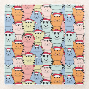 Cute Christmas Glass Coaster