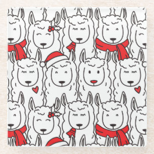 Cute Christmas Glass Coaster