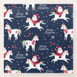 Cute Christmas Glass Coaster