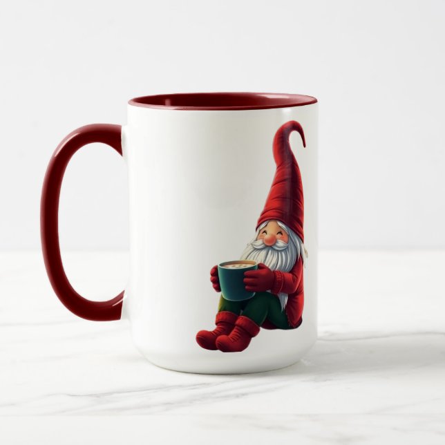 Cute Christmas gnome Mug (Left)
