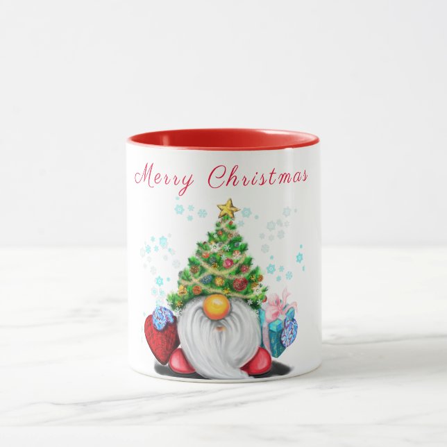 Cute Christmas Gnome Mug (Center)
