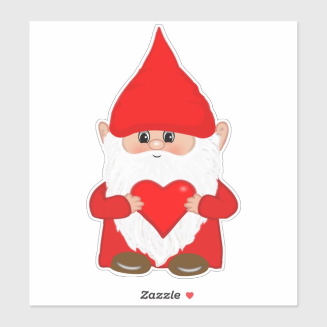 Cute Christmas Gnome Sticker (Sheet)