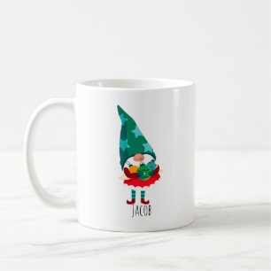 Cute Christmas Gnome with Christmas Ornaments Coffee Mug