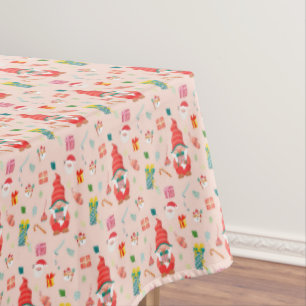Cute Christmas Gnomes Tablecloth