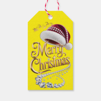 Cute Christmas hat Gift Tags