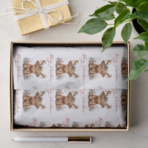 Cute Christmas Highland Cow with Festive Antlers