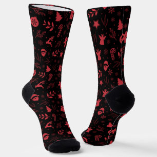 Cute Christmas Holiday Festive Socks