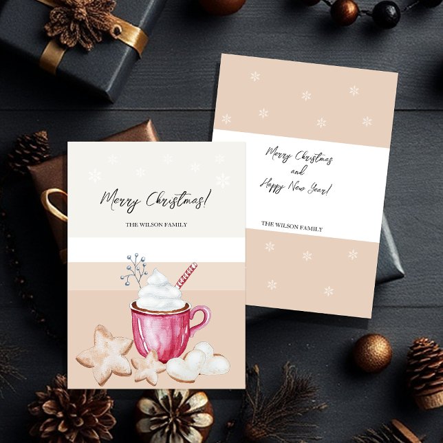 Cute Christmas Hot Cocoa And Cookies Watercolor (Creator Uploaded)