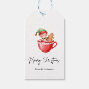 Cute Christmas Hot Cocoa Christmas Gift Tags