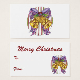Cute Christmas Jingle Bells with Ribbon and Bow