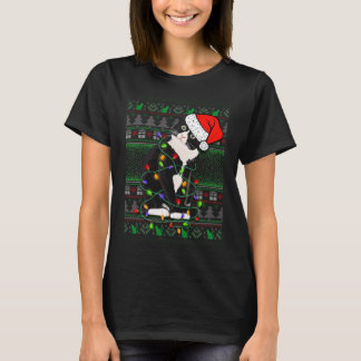 Cute Christmas jumper with cat motif T-Shirt