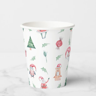 Cute Christmas Kids Holiday Party  Paper Cups