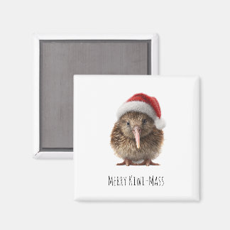 Cute Christmas Kiwi, custom Magnet