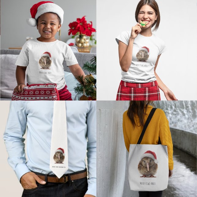 Cute Christmas Kiwi, custom T-Shirt (Creator Uploaded)