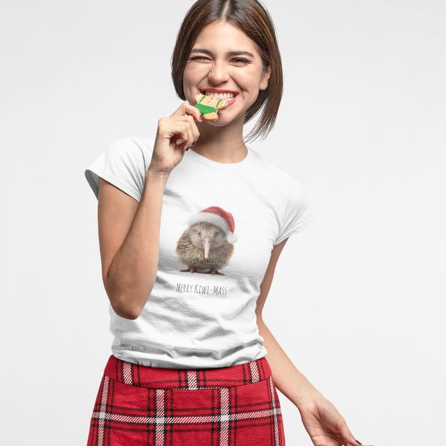 Cute Christmas Kiwi, custom T-Shirt (Creator Uploaded)