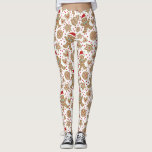 Cute Christmas Leggings<br><div class="desc">A cute holiday gingerbread cookie pattern decorates these leggings.  A fun addition to your Christmas clothes wardrobe. Designed for you by Blackberry Boulevard.</div>