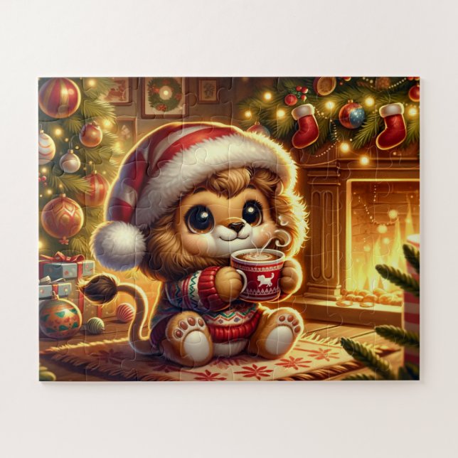 Cute Christmas Lion Jigsaw Puzzle (Horizontal)