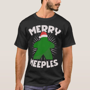 Cute Christmas Meeple Board Game T-Shirt