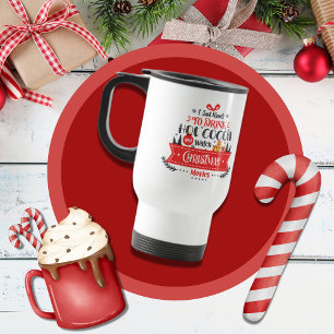 Cute Christmas Modern Holiday Travel Mug